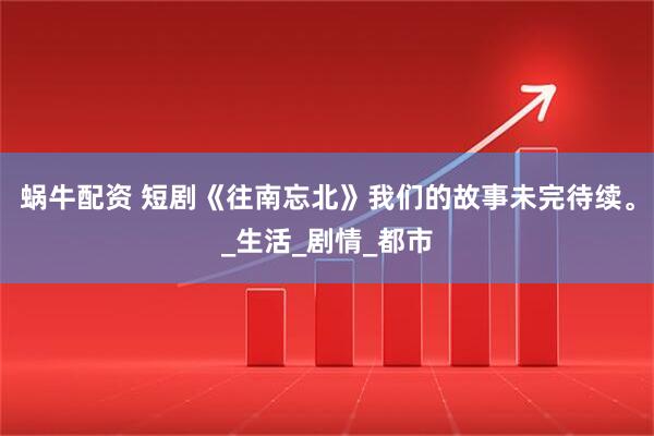 蜗牛配资 短剧《往南忘北》我们的故事未完待续。_生活_剧情_都市