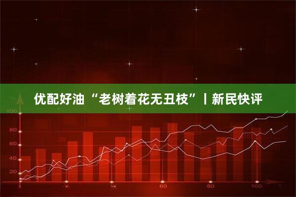 优配好油 “老树着花无丑枝”丨新民快评